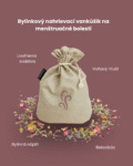 Bylinkový nahřívací polštářek pro menstruační bolesti